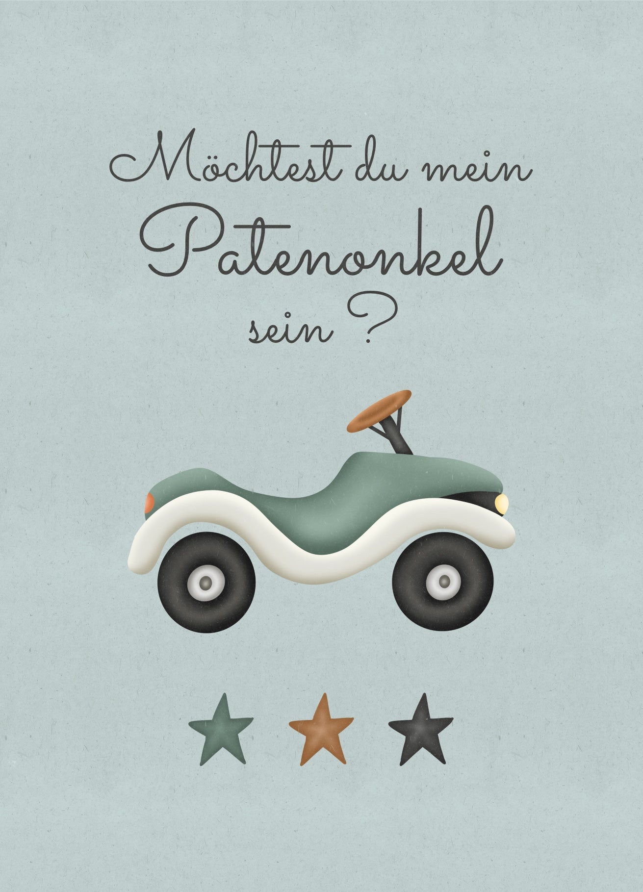 Möchtest du mein Patenonkel sein?