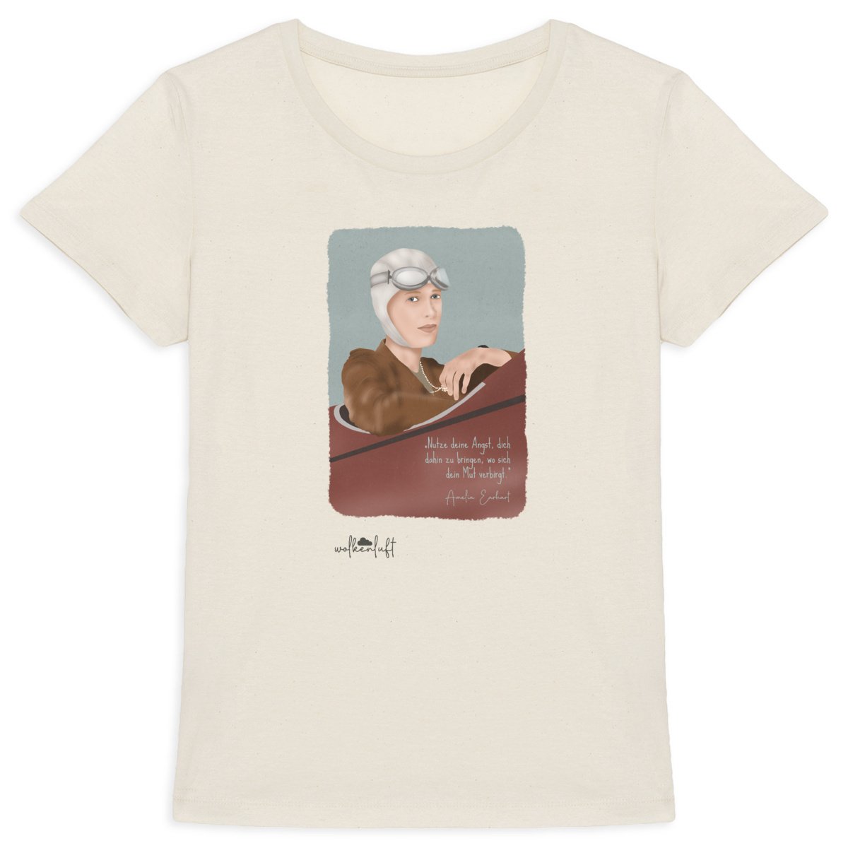 Amelia Earhart. - Women´s T-Shirt aus Bio-Baumwolle